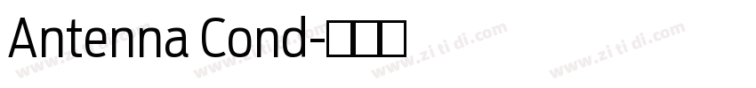 Antenna Cond字体转换